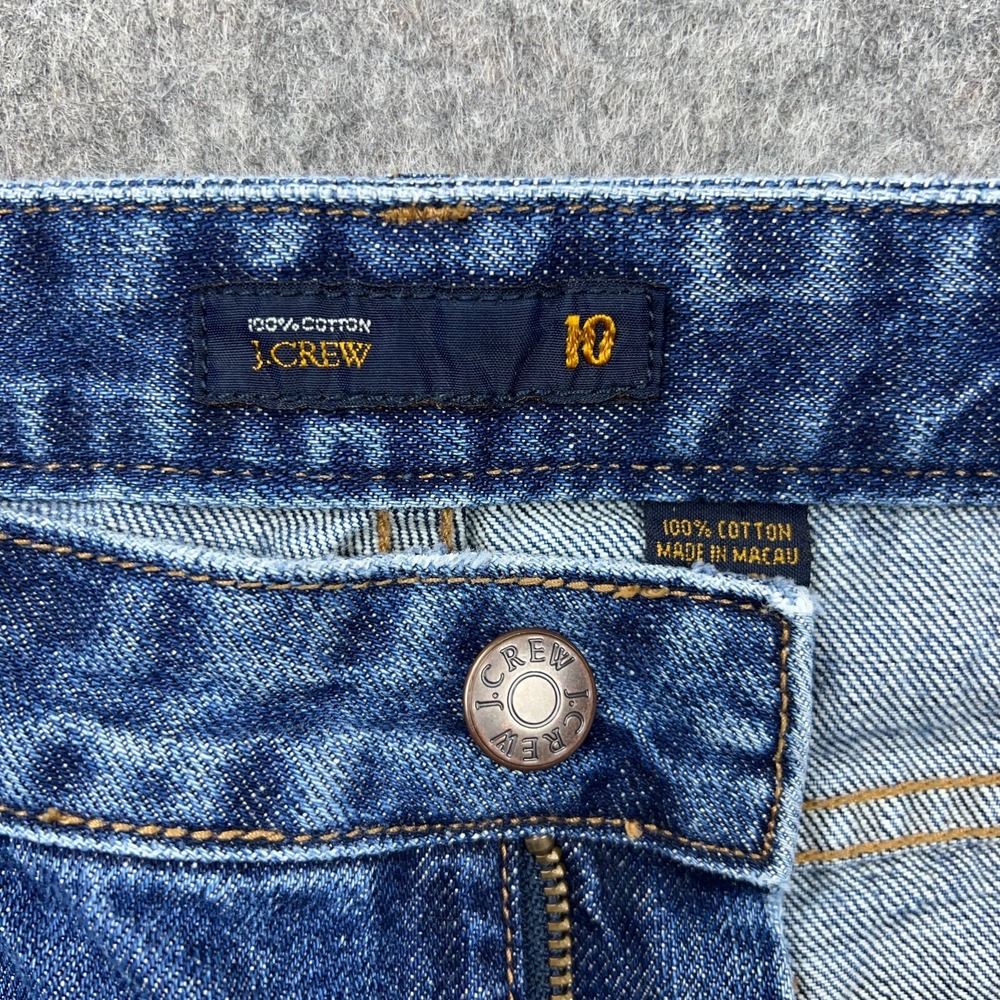 J Crew Jeans Womens 10 Blue Wide Leg Boot Cut Baggy Cotton Denim Pants Y2K VTG - Picture 5 of 12